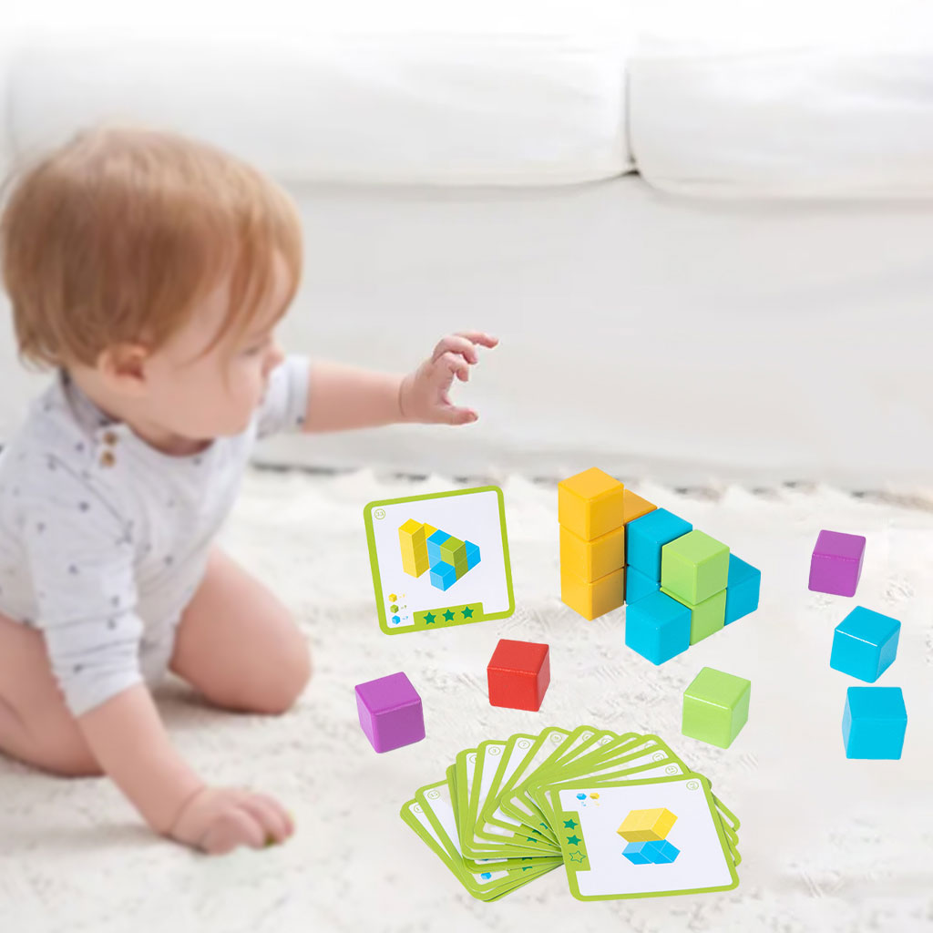 Children Wooden Toys Matching Game Toys Intelligence Development Toys Parent-Child Interaction Multiplayer Boys Girls Gifts