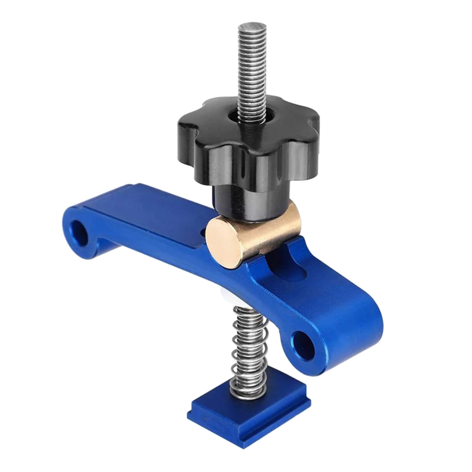 T-Slot Clamp Metal Quick Acting Fixing Hold Down Clamp Set M8 T-screw Threaded Rod for T-Slot T-Track Woodworking Tool Clamp