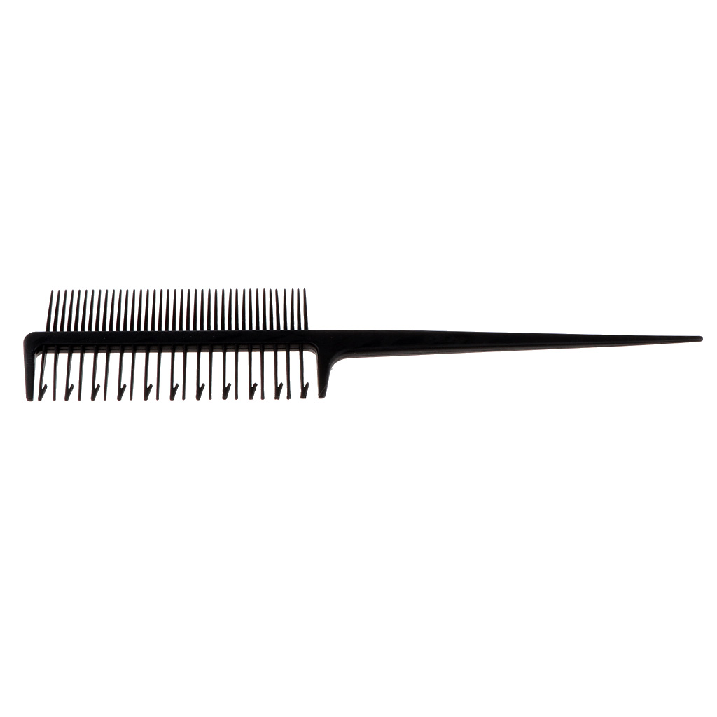 Salon Barber Hair Weaving Sectioning Foiling Tint Comb for Coloring Black