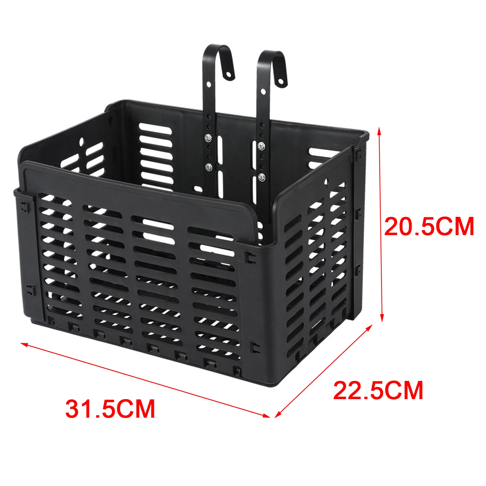 PP Wire Basket with Hanging Hooks for Bike Bicycle, Home Kitchen, Shop