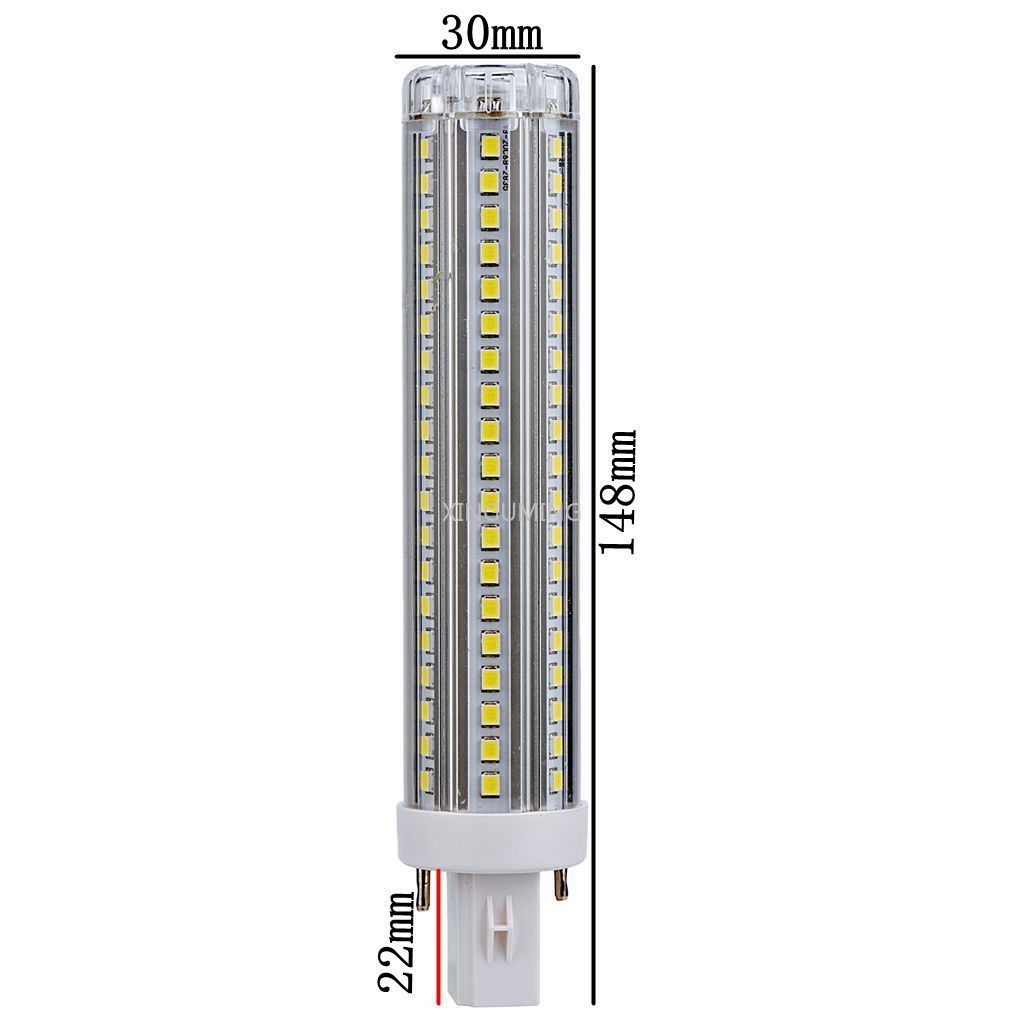 Lâmpada led de 15w 1500lm para substituição, lâmpada plc cfl g24