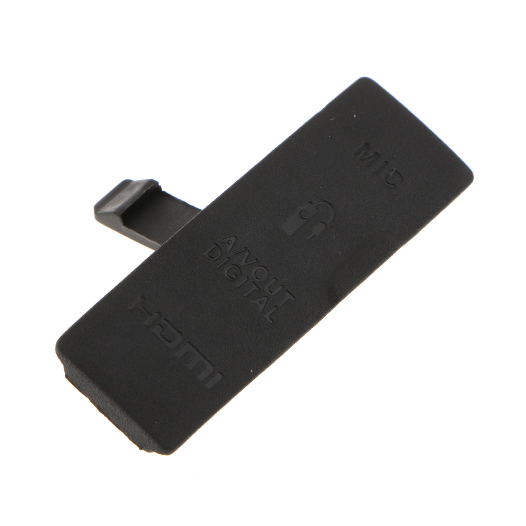 Interface  USB / AV OUT/ / MIC Rubber Door Cover For Canon EOS 550D - Black