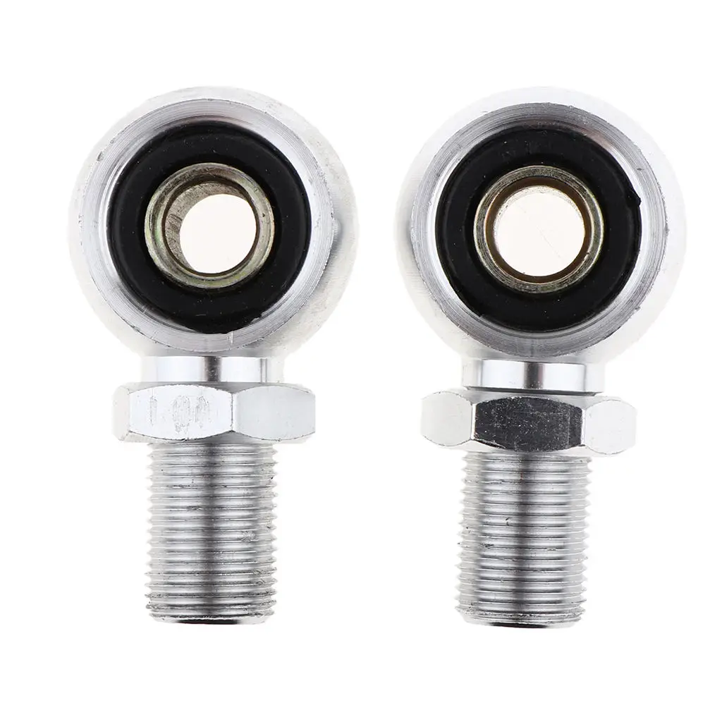 2pcs Custom Motorcycle Shock Absorber Rear  Round Eye Adapters 10mm Sliver