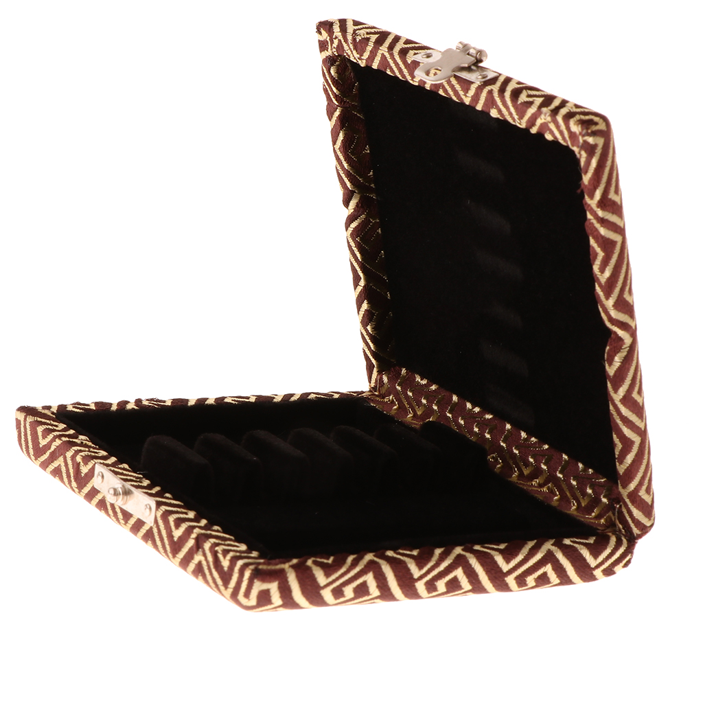 Solid Wood Oboe Reed Case Holder with Internal Thicken Flannel for 6Pcs Reeds