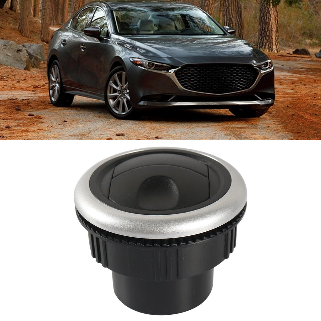 Universal Air Conditioning Outlet Round with Chrome Knob Style Air Vent Fit for RV Bus Electric Car Auto Accessories 47mm Tube