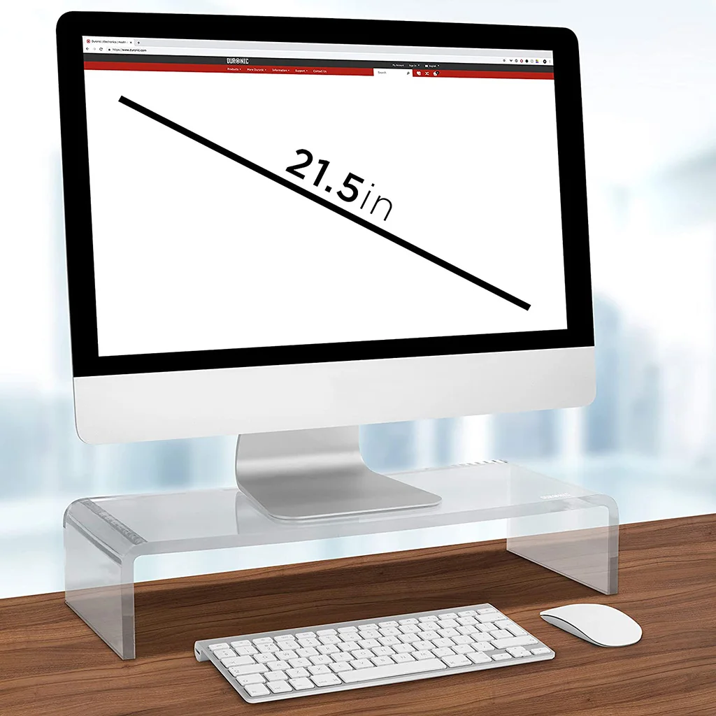 Home School Transparent Monitor Stand Desk Laptop Computer Screen Riser