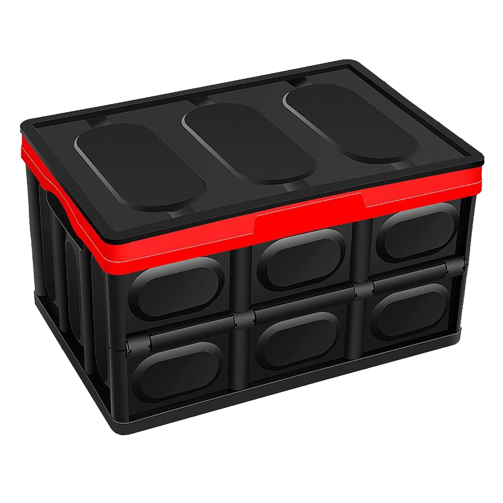 Plastic Foldable Storage Bins Space Saving Box for Car SUV Truck Auto Toys Books and File