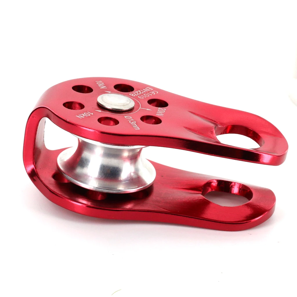 Mountaineering Climbing Rope Pulley Arborist Tree Climb 20KN or 2000kg Red