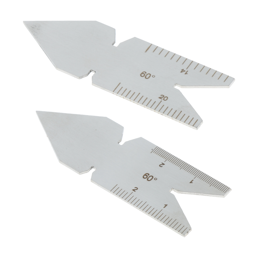 60 Degree Stainless Steel Center Gauges, tempered with a satin-chrome finish