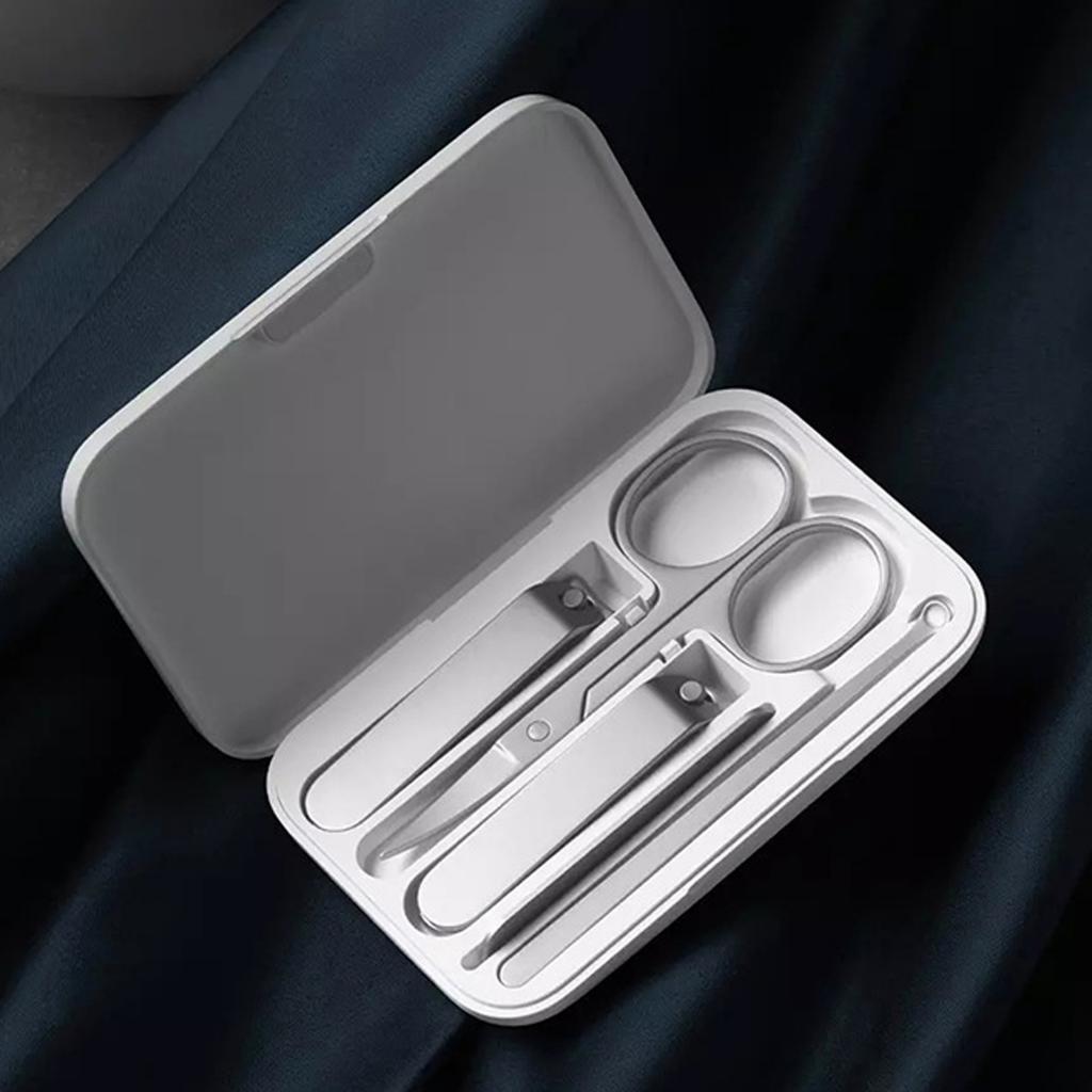 Portable 5 Pieces Nail Manicure Pedicure Set Care Tool Nail Clippers for Men and Women