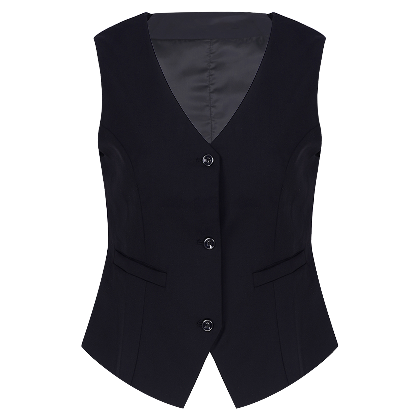 coletes femininos ol estilo formal usar botão para baixo sem mangas colete elegante escritório senhoras clássico ternos workwear mujer