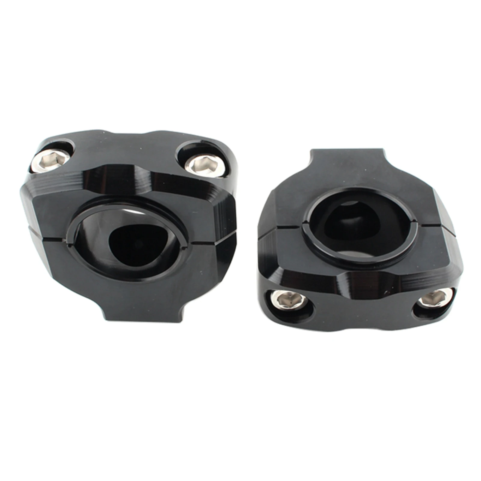 1 Pair Motorcycle 28mm 1/8inch Modified Handle Bar Riser Clamp Monut Lifter Bar Riser Adapter, CNC aluminum alloy