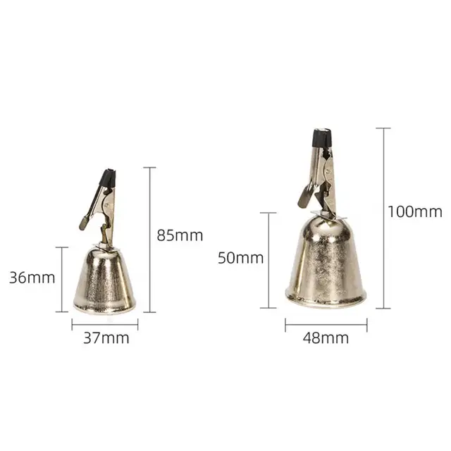 CXDa Fishing Bell Solid Loud Sound 2 Sizes Fishing Alarm Rust-Proof Iron  Clip Bell for Outdoor 