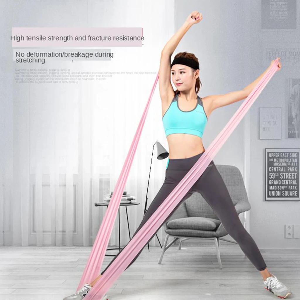 Resistance Exercise Bands for Home Fitness, Stretching, Strength Training Perfect for Gym, Fitness, Yoga