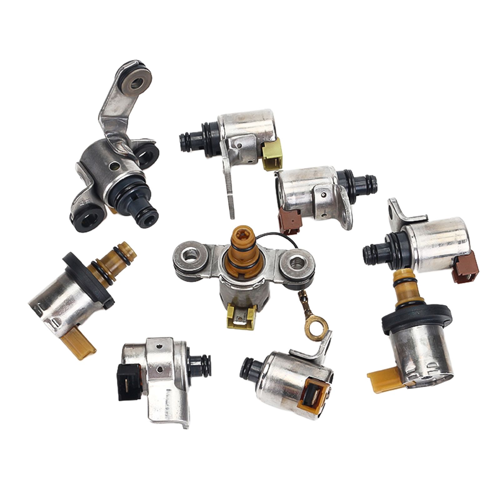 Set of 9 Aluminum Transmission Solenoid Set Fit for Ford Mazda 2.5L JF506E