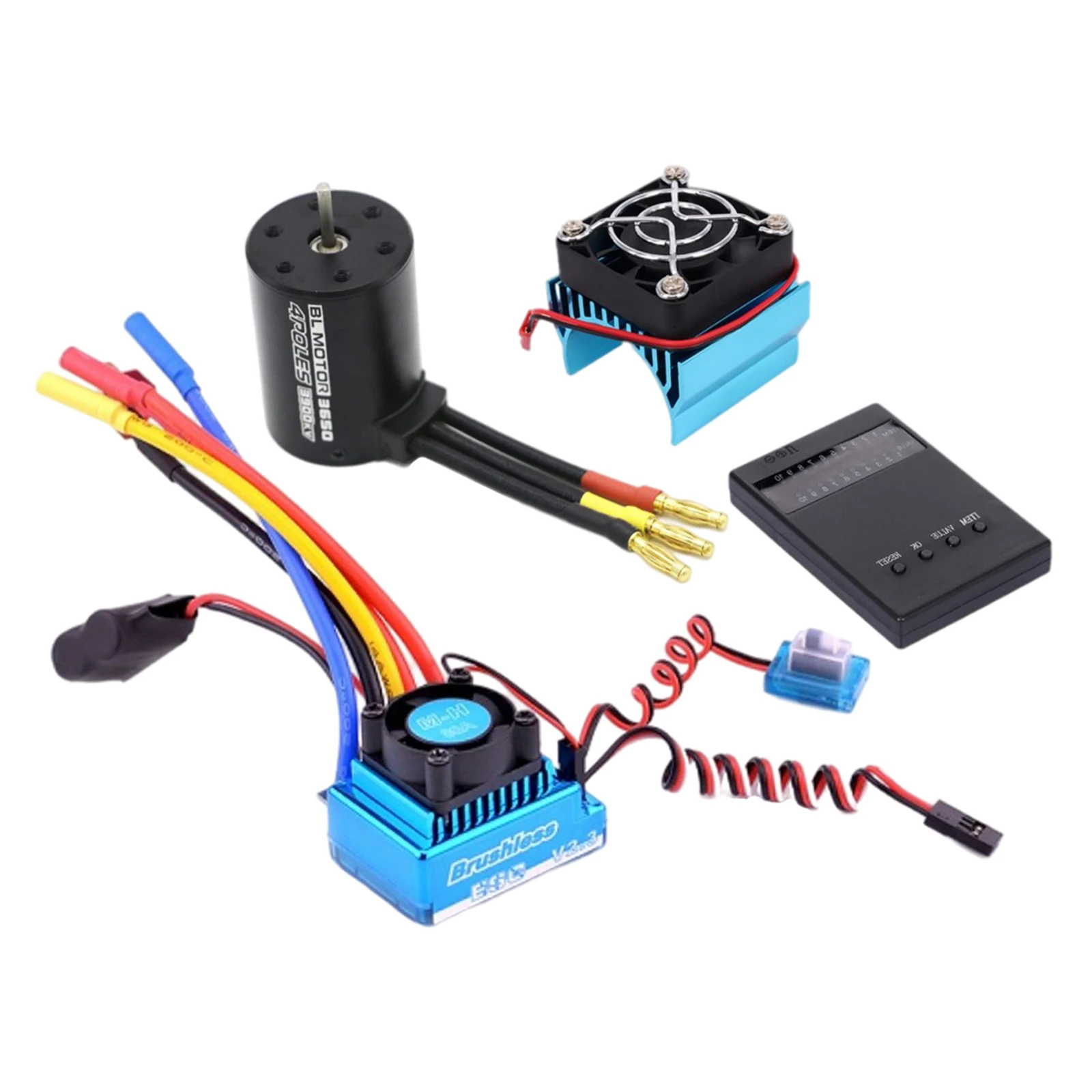 Electronic Component RC Brushless Motor 120A ESC Spare Parts Set Buggy Car Hobby Vehicles Accessory