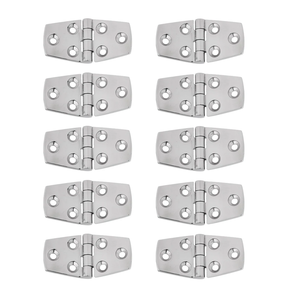 10x Boat Hinge Deck Cabin Hardware - Marine Grade 316 Stainless Steel 10x Boat Hinge Deck Cabin Hardware - Marine Grade 316 Stainless Steel