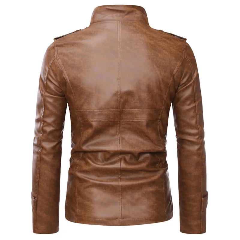 motorcycle leather jackets 2021 autumn and winter new stand-up collar men's fur one leather locomotive men's youth leather jacket men's jacket men's genuine leather coats & jackets