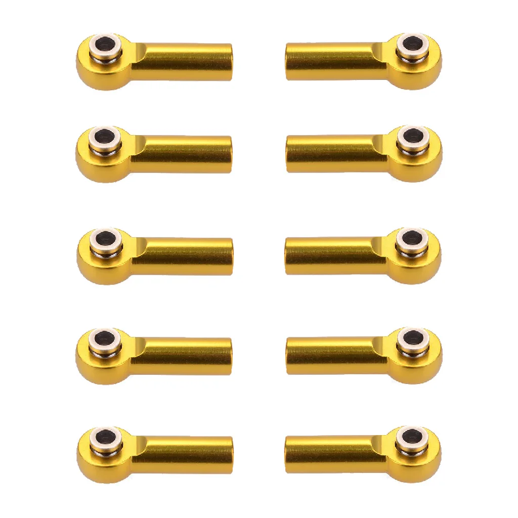 10pcs Aluminum M4 RC Link Tie Rod End Ball Joint Head for 1/10 1/8 Traxxas Slash Stampede Axial SCX10  HSP Axial 