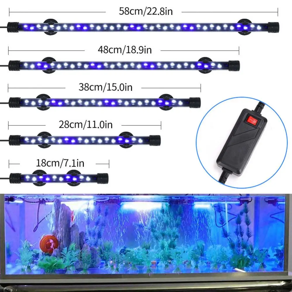 Waterdichte Aquarium Verlichting Dompelpompen Verlichting Blauw/Wit Led Landscaping Decoratieve|LED Onderwater Verlichting| - AliExpress