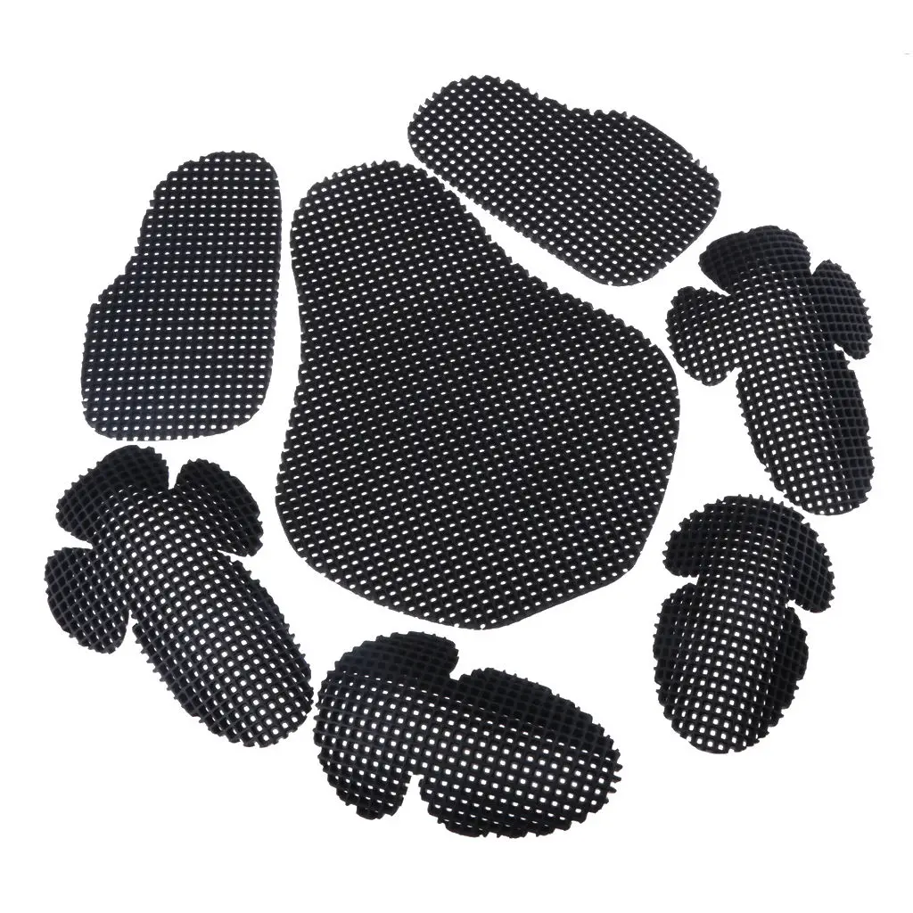 Motorcycle Elbow Back Shoulder Protection Pads Body Protector Racing Protective Gears Black