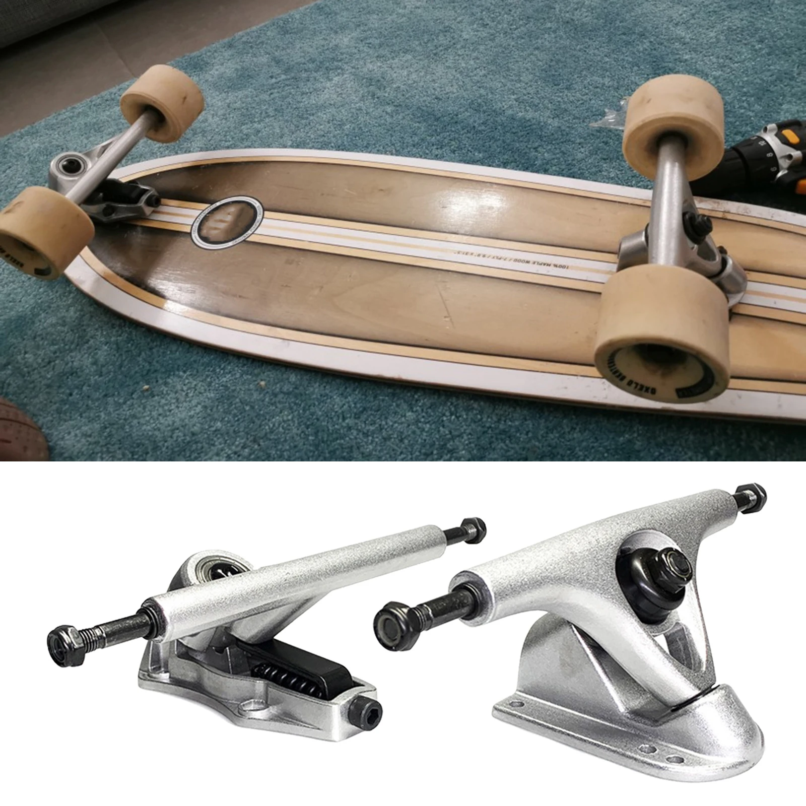 Skateboard Trucks 6 Trucks Rise Hardware Set for Skate Board Longboard Decks Cruiser Replacement Parts|Skate Board| - AliExpress