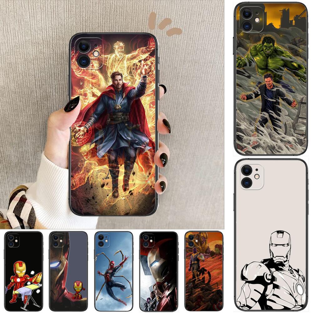 Чехлы для телефонов с принтом Marvel, Мстители, для iphone 11 Pro Max, 12  Pro Max, 8 PLUS, 7 PLUS, 6S, iphone XR, X, XS mini, Женские мобильные  телефоны | AliExpress