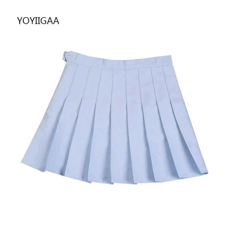 blue skirt Harajuku Women Skirts High Waist Female Plaid Pleated Skirt Summer A-Line Woman Mini Skirts Preppy Style Ladies Pleated Skirt black skirt