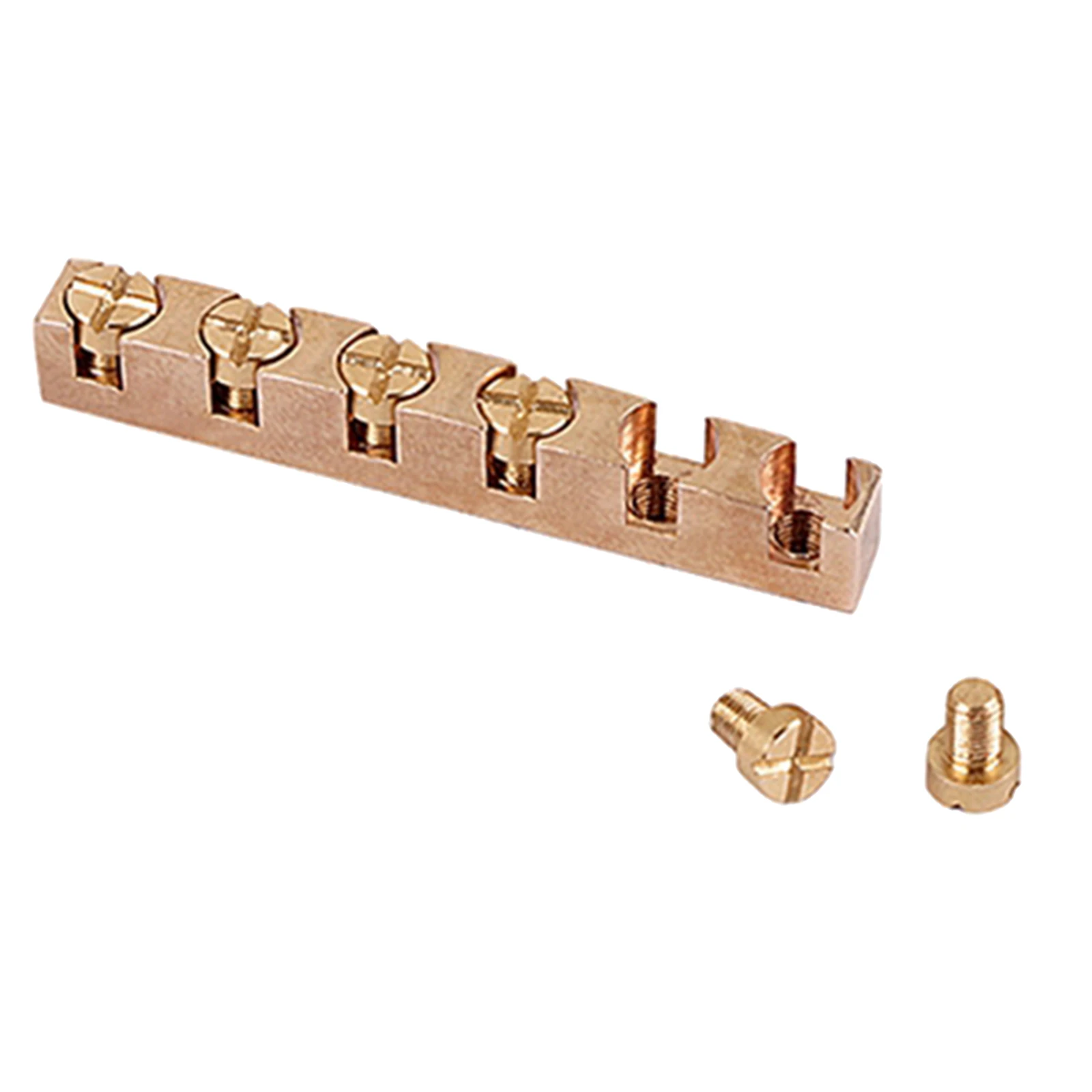 6 String Slotted Brass Electric Bass Guitar Nut