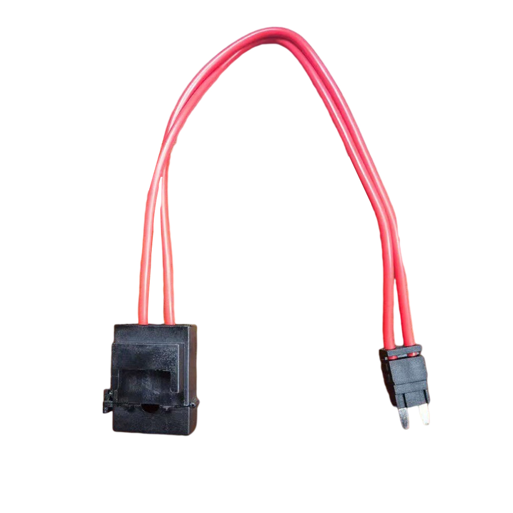 Automobile Two Pin Power Take-Off Current Collector Plug Harness Fuse Adapter, 200mm Long