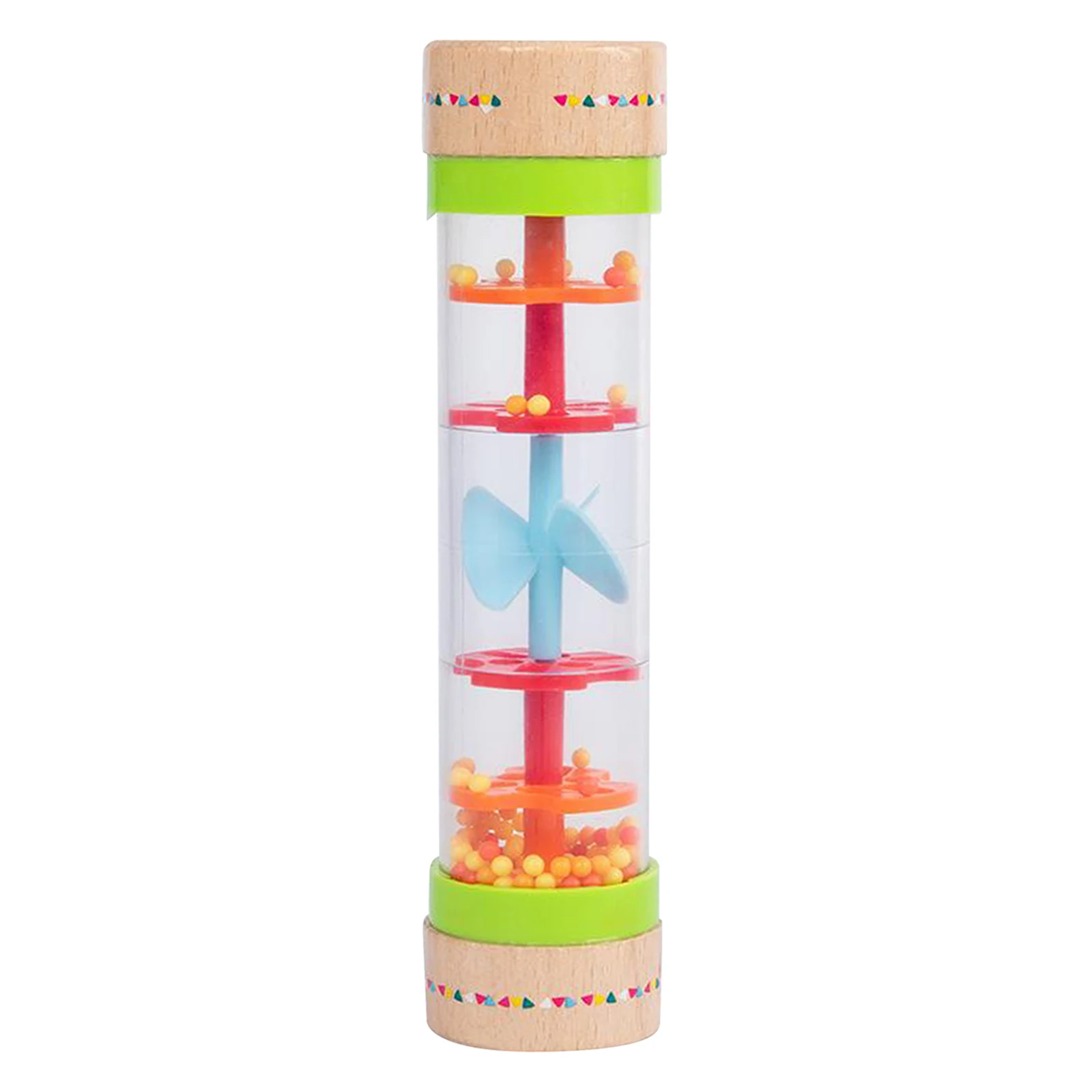 Baby Rainbow Rainstick Rain Shaker Hand Sensory Musical Sound Rattles Early Educational Dance Activity Toy