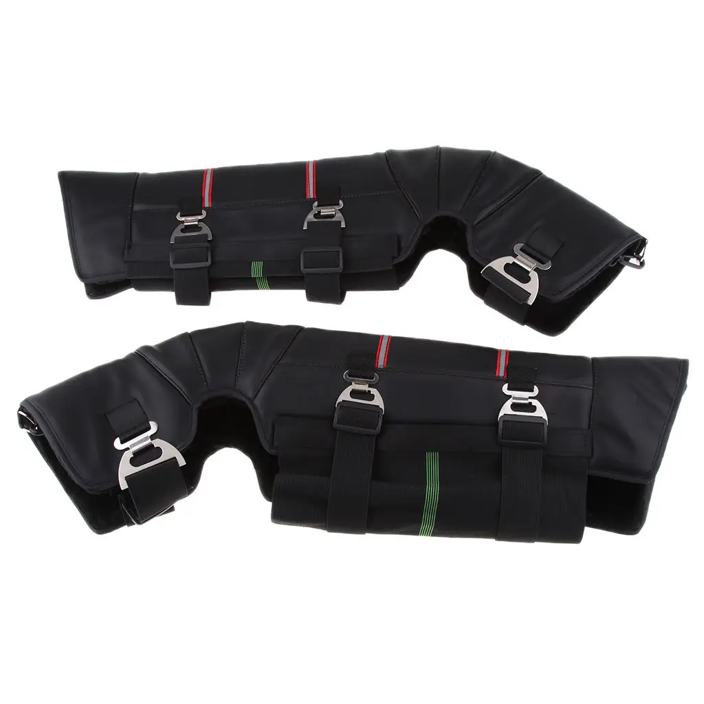 2Pcs Left Right Windproof Warmer Knee Pads Protector for Motorcycle Rider