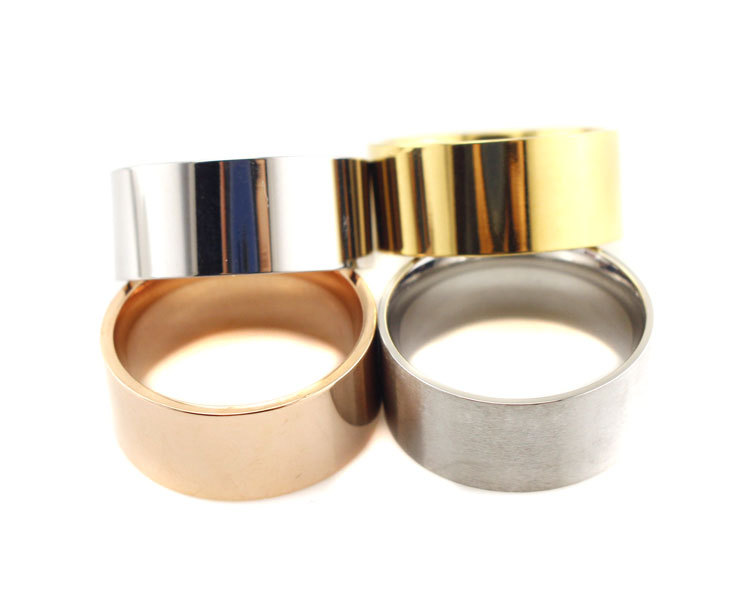 Anel de Aço Sensor de Temperatura e Anel em Mudança de Humor Titanium Inoxidável 2 Anel de aço titanium, sensor de temperatura