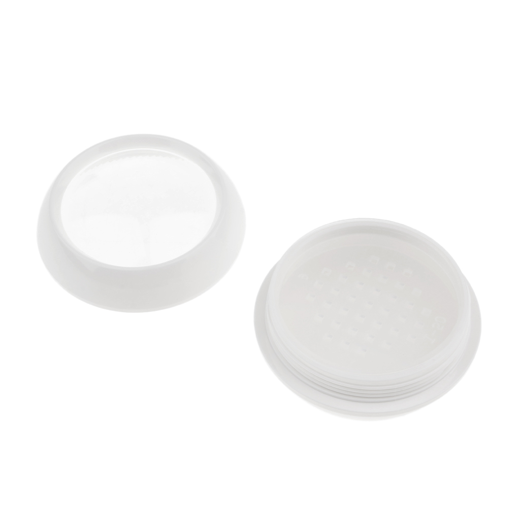 Clear Top Makeup Powder Blusher Box Container Bottle Compact Jar With Sifter