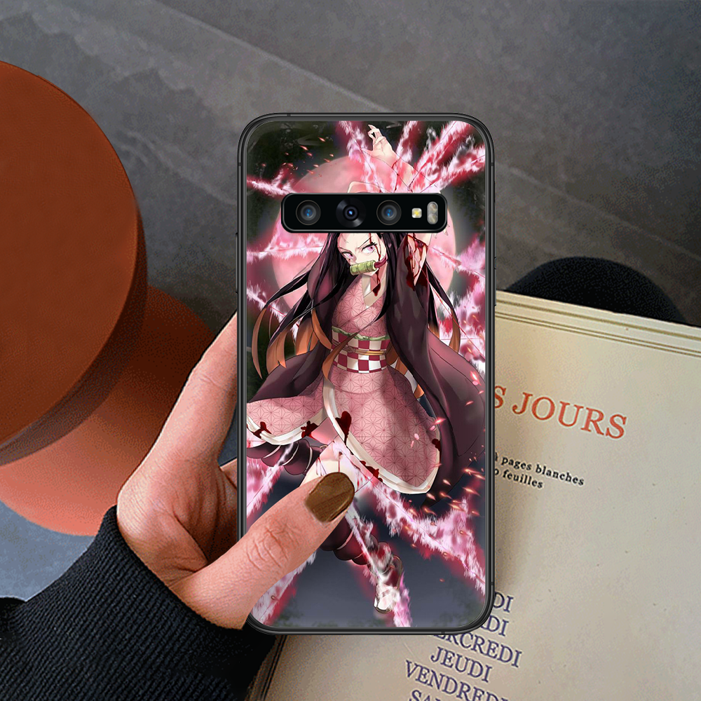 Anime Demon Slayer Kamado Nezuko Phone Case For Samsung Galaxy Note S 8 9 10 Plus E Lite Uitra Black Coque Pretty Back Phone Case Covers Aliexpress