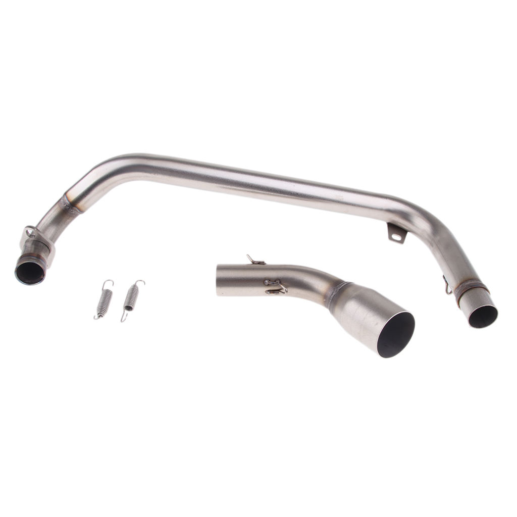 Motorcycle Exhaust System Mid Pipe Stainless Steel Slip On for HONDA MSX125