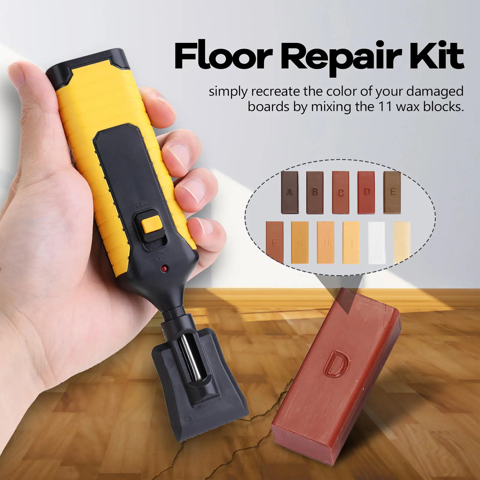 Laminate Floor Repair Kit Wax System Scratch Cracks Repair Furniture Repair Kit for Furniture