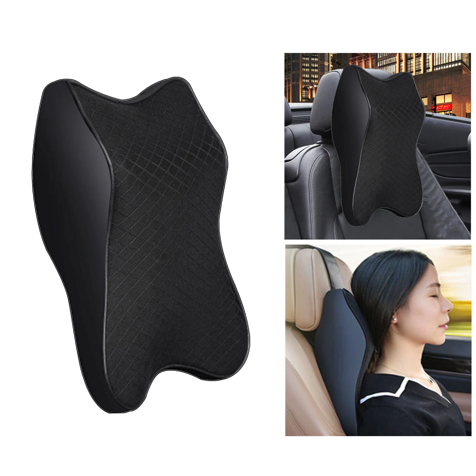Car Neck Cushion Car Seat Neck Pillow Headrest Cushion for Neck Back Pain Relief Lumbar Support for Car Seat Office Chair