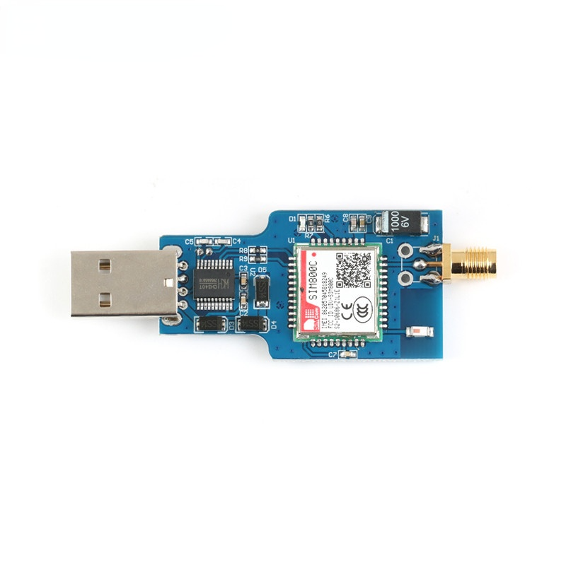 USB to GSM Module Quad-band GSM GPRS SIM800C Module for Bluetooth-compatible SMS Messaging With Antenna