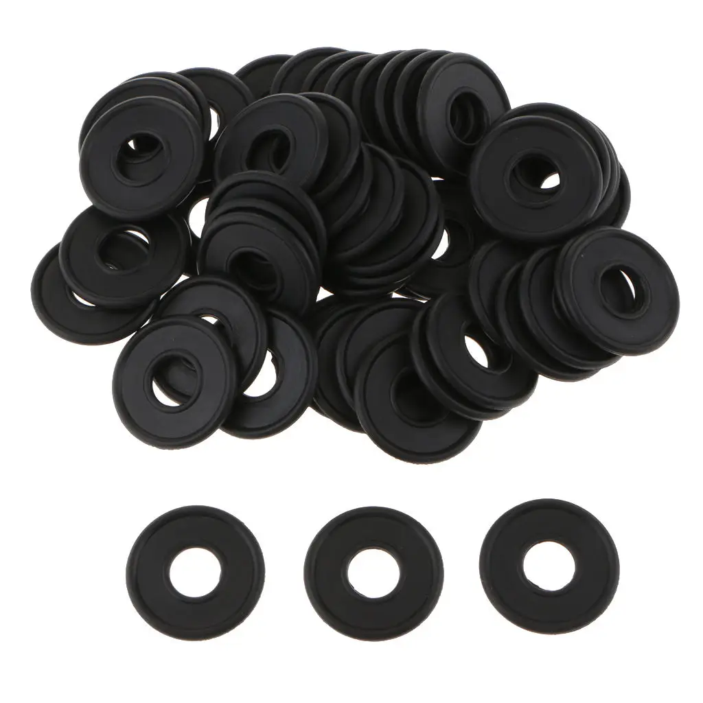 50 Pcs M12 Rubber Oil Drain Plug Crush Washers Gaskets For GM Saturn Replace 21007240