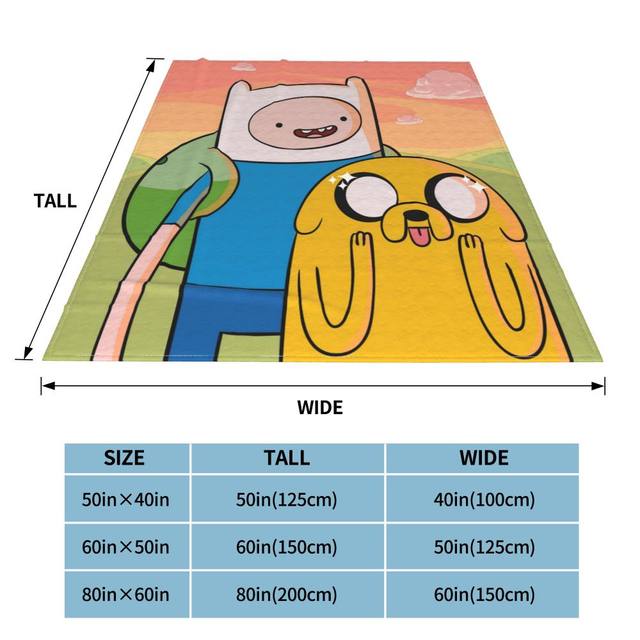 Adventure Time Blanket | Finn Jake Blanket | Throw Blanket