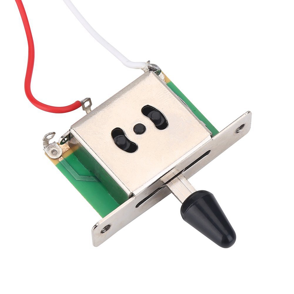 Tooyful Set of Electric Guitar Wiring Prewired Harness Kit 3 Way Toggle Switch with 1 Volume 1 Tone 500K Pots
