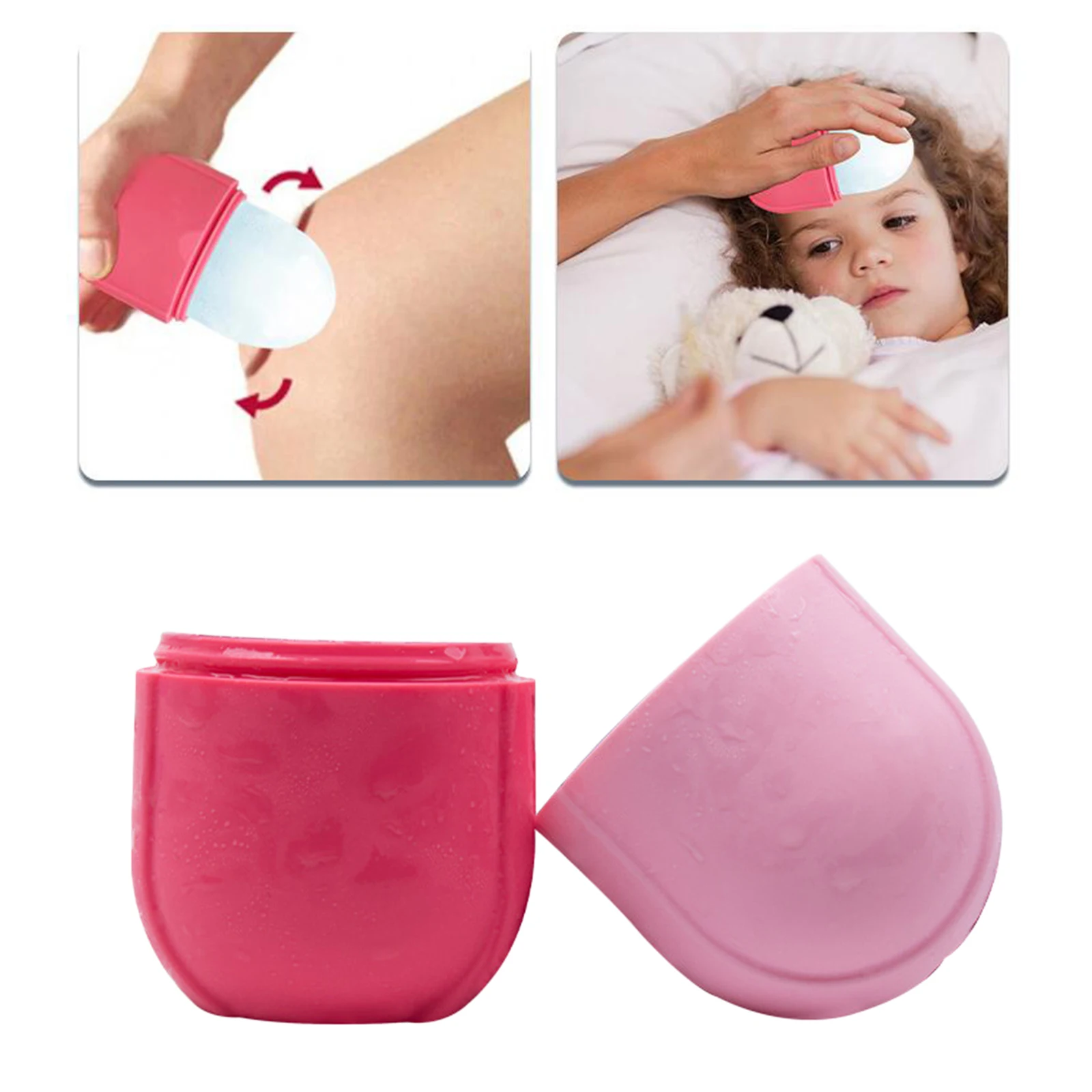 2Pcs Small Icing Ice Massage Cups Cold Massage Roller for Muscle Spasms