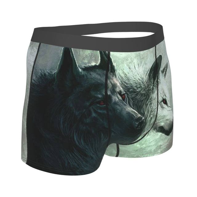 Abstract Wolf Painting Animal Arts Underpants Breathbale Panties Male  Underwear Print Shorts Boxer Briefs - Boxers - AliExpress