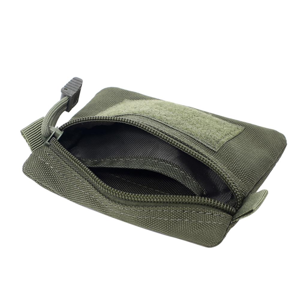 Tactical Wallet Key Pouch Molle Gadget Gear Military Wallet Tactical Accessory Bag for Outdoor Camping Hiking Fishing Hunting