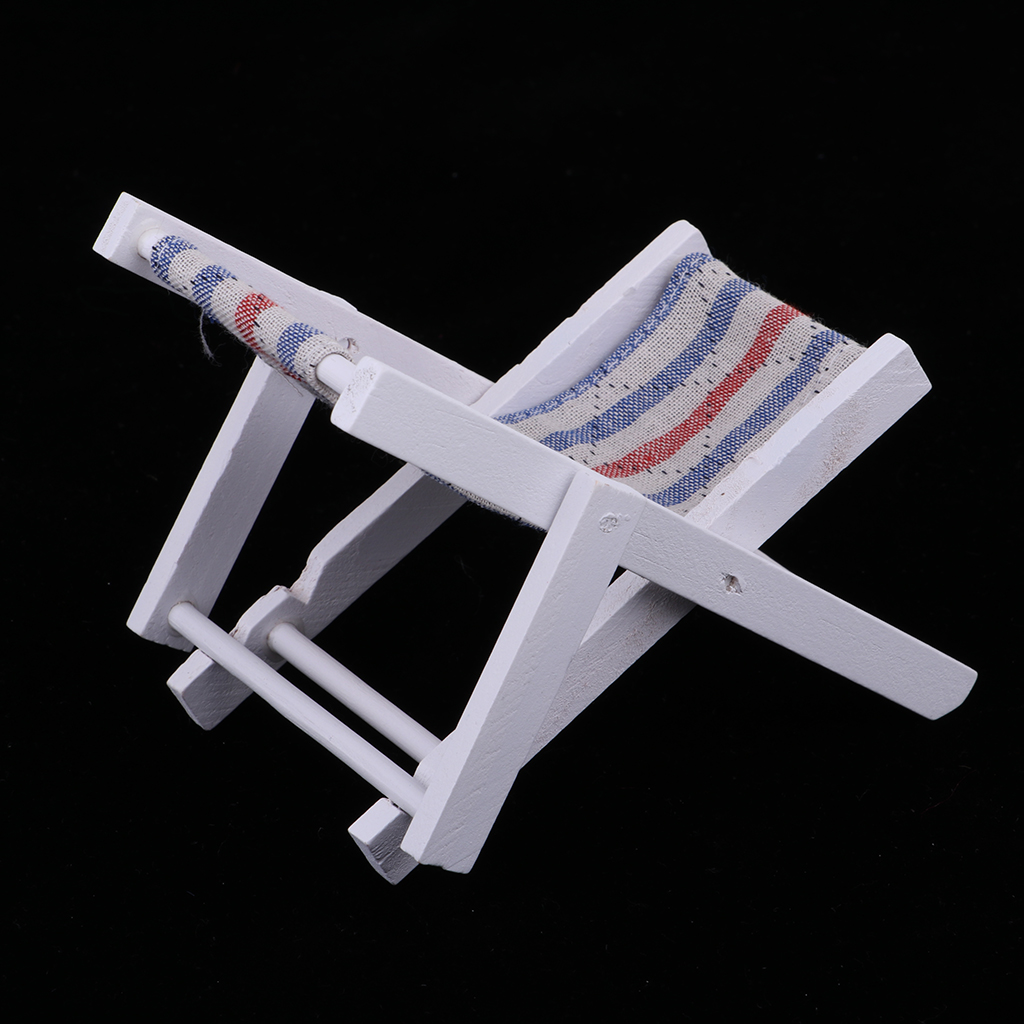 1/6 Miniature Folding Beach Deck Chair  Action Figures Accessory