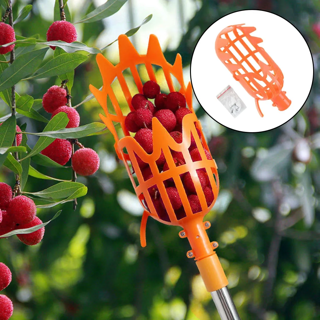 Fruit Picker Tool Harvester Fresh Puller Practical Lightweight Harmless ABS Plastic for Patio Apricot Plum Citrus