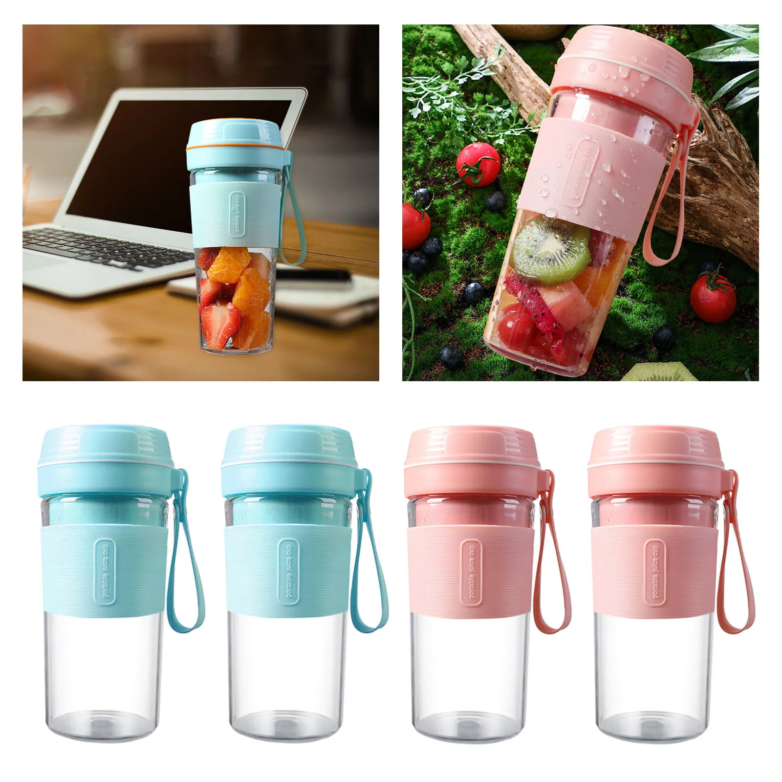 270ml Portable Electric Fruit Juicer USB Rechargeable Smoothie Blender Machine Mini Fruit Mixer Cup Juicing Cup