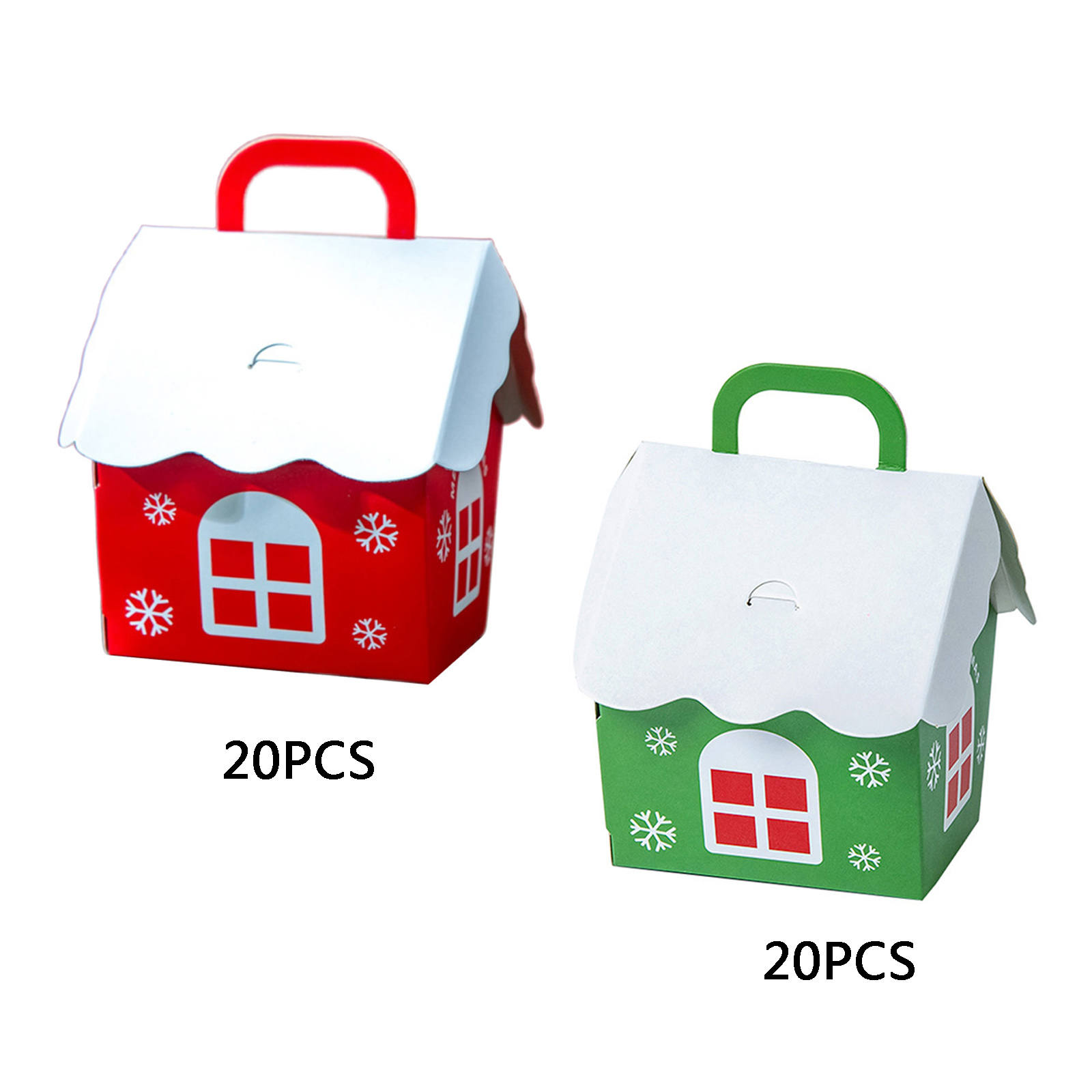 20x Creative Gift Boxes Bag Christmas Container for Candy Cookie Packaging Present