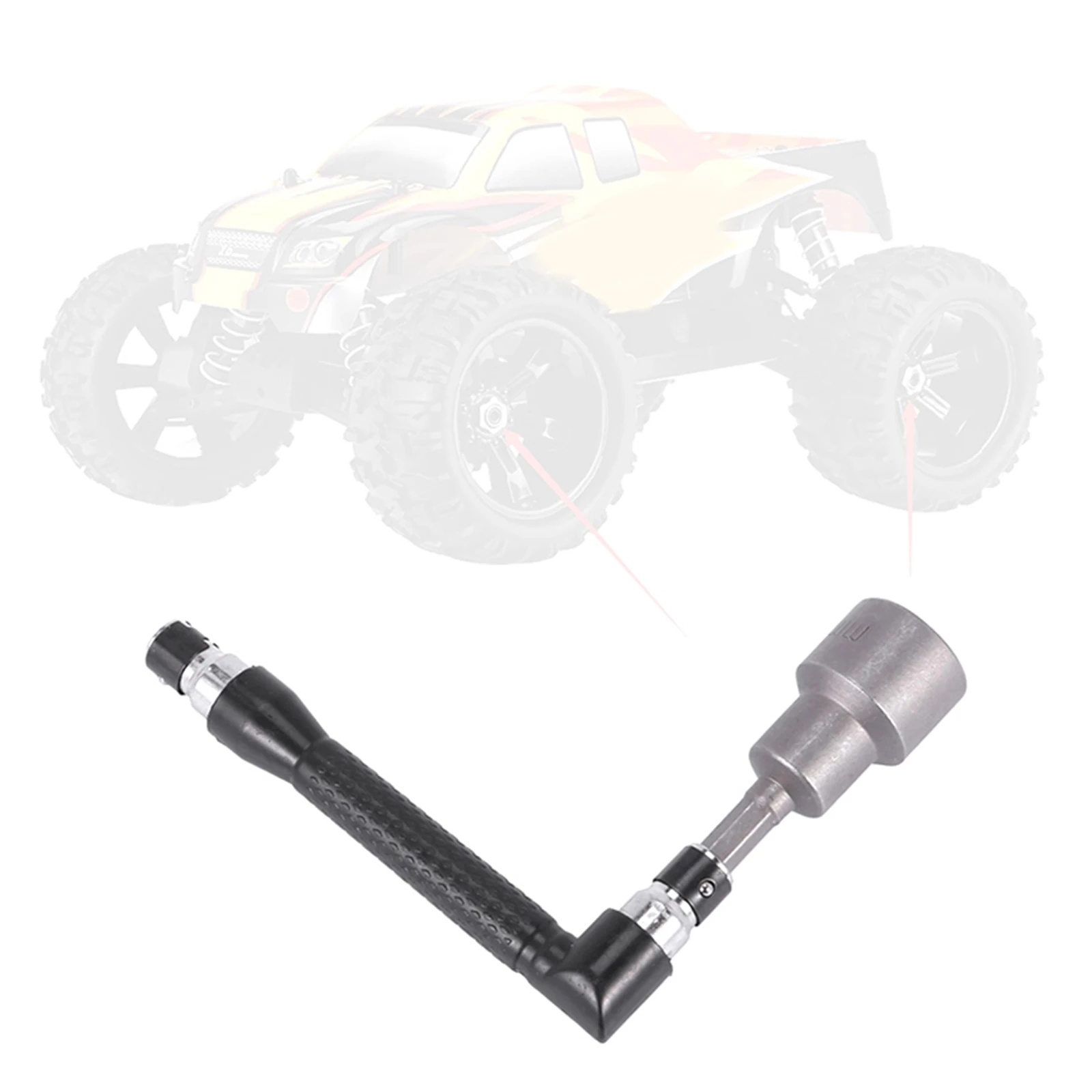 Durable Steel 17mm RC Car Wheel HEX Nut Wrench Multifunctional Disassembly Spanner Tool for RC 1/7 1/8 Monster Truck Tire